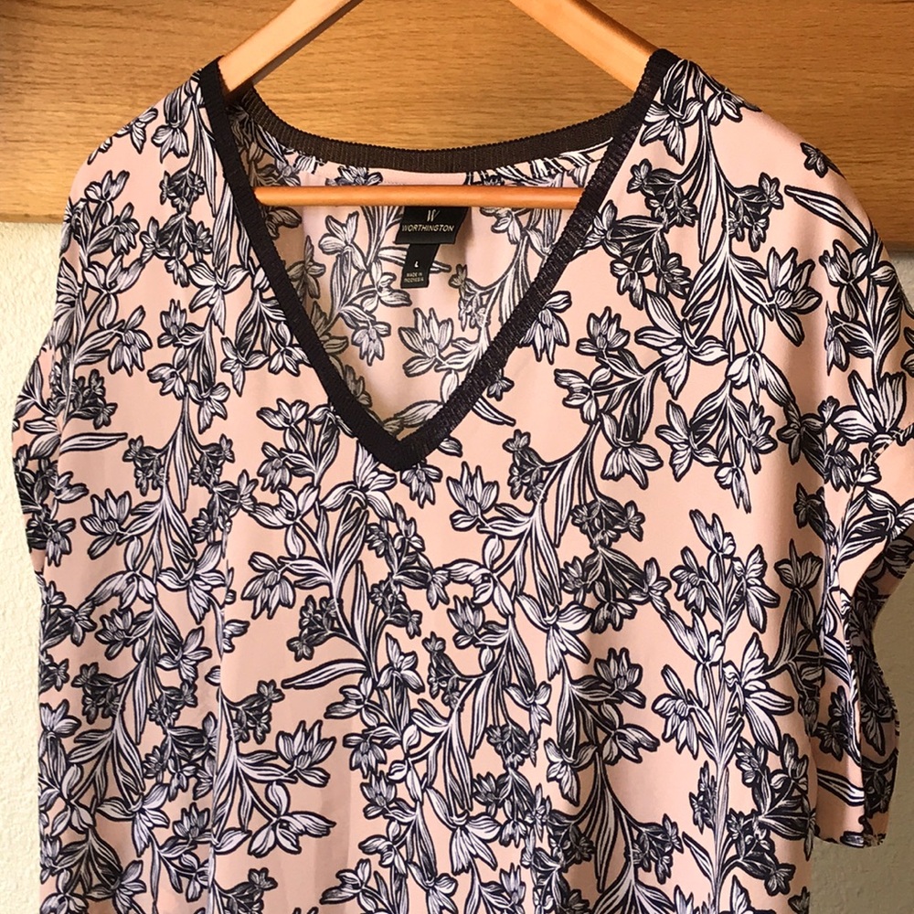 Worthington Floral Blouse
